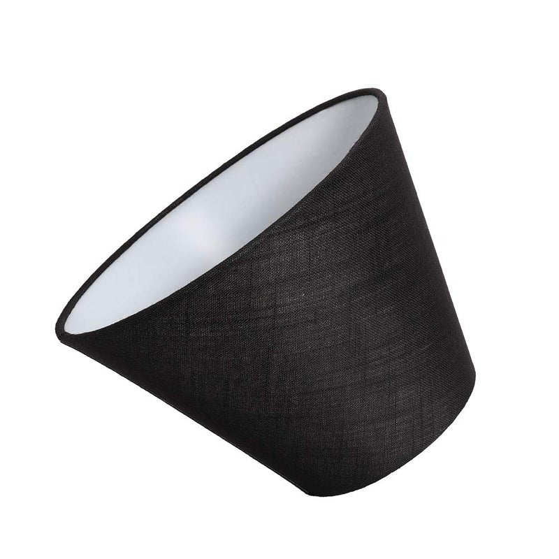 TOOTOO STAR Barrel Black Small Lamp Shade for Table Lamps Replacement, 5x9x7 Inch,Fabric Cloth, Spider Model (Black) - Image 2